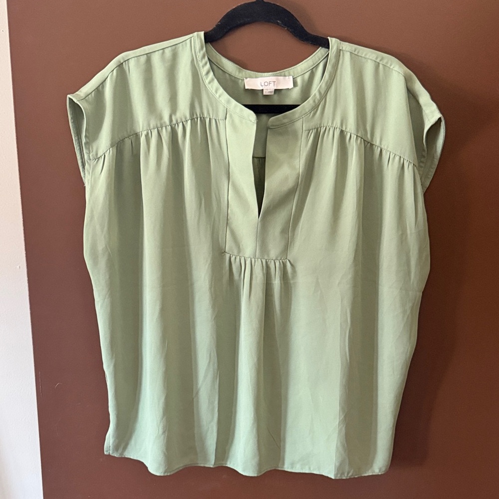 LOFT Pale Green Blouse